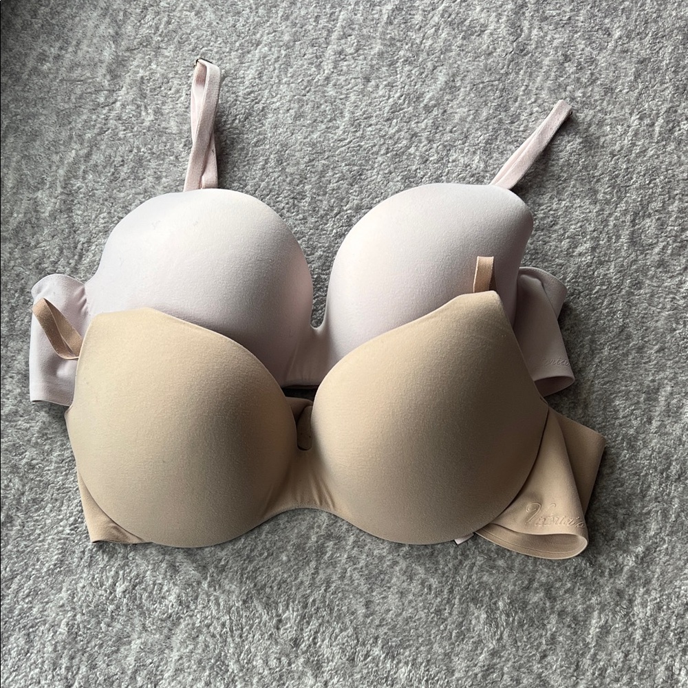 Victoria's Secret Beige and Light Pink Bras